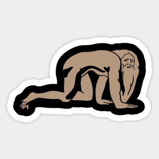 William Blake Nebuchadnezzar - Minimal Sticker